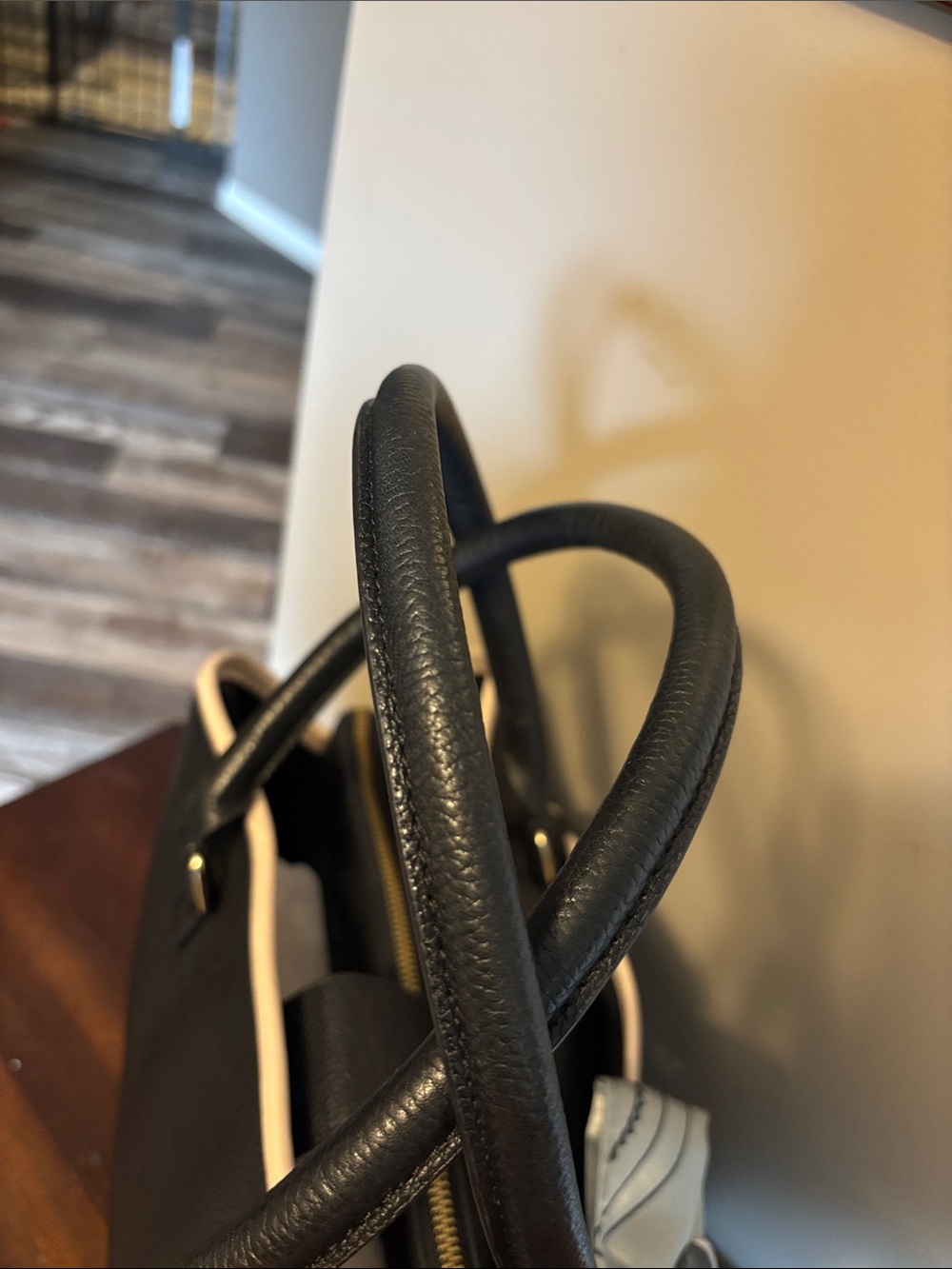 EUC Kate Spade Evangelie Tote Black and Cream - Picture 4 of 14